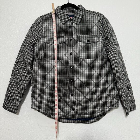 J. Crew Checkered Black and White Puffer Jacket - Picture 8 of 16